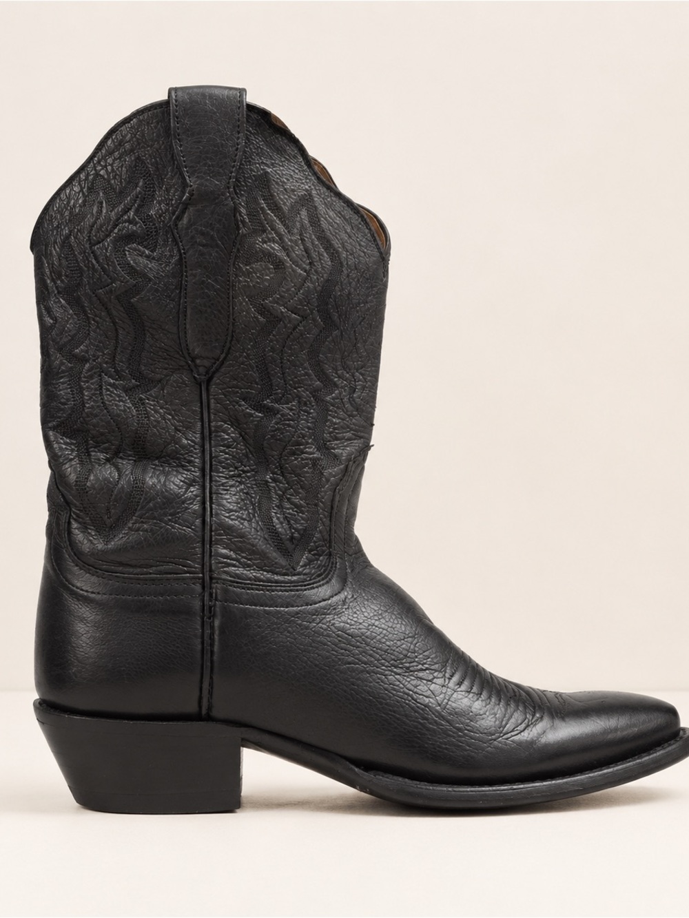 Lucchese 2000 Women’s Size 8 Black Leather Pointed Toe Western Cowboy Boots